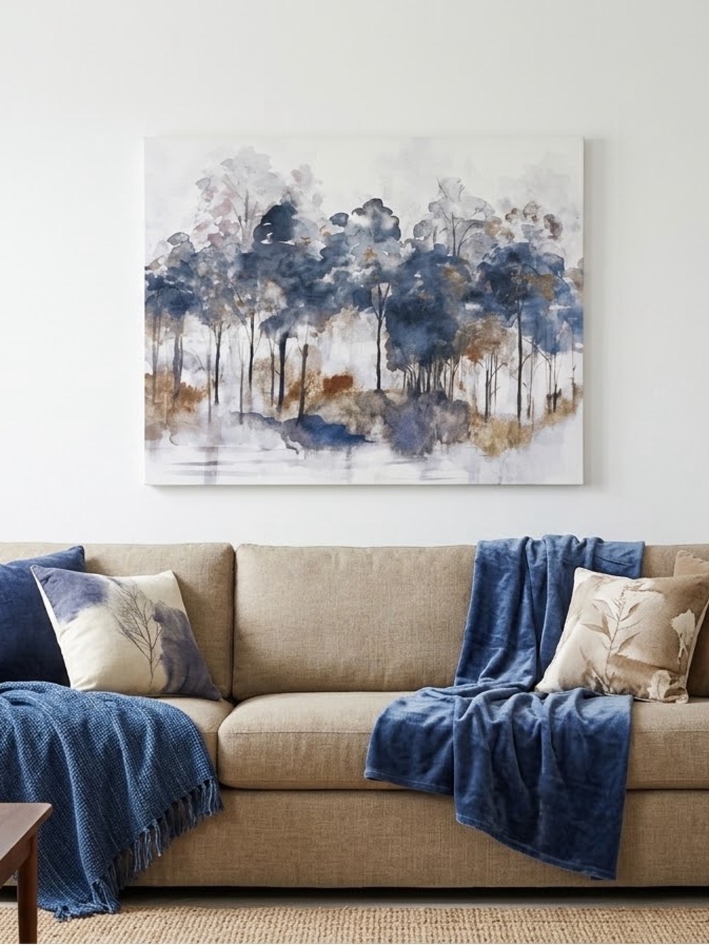 Misty Forest Landscape Canvas (16" × 20")